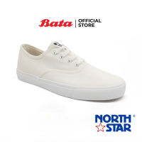 Bata บาจา NORTH STAR รองเท้าผ้าใบแบบผูกเชือก รองเท้าลำลองแฟชั่น สำหรับผู้ชาย สีกรมท่า 8299609 สีขาว 8291609