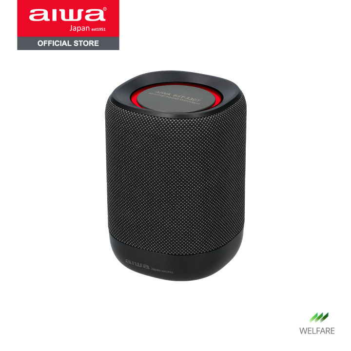 ผ่อน-0-aiwa-bst-330t-mini-bluetooth-speaker-ลำโพงบลูทูธพกพามินิ-กันน้ำระดับ-ipx5