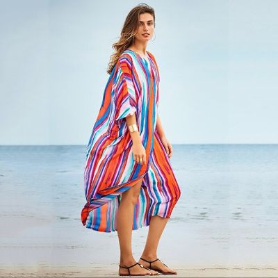เสื้อชุดเดินชายหาดสไตล์โบฮิเมี่ยนเสื้อคาร์ดิแกน Kimono สตรีเสื้อตัวยาวเสื้อสตรีปักลายเสือดาวสี Camisa Feminina เสื้อนอก2021