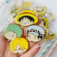 การ์ตูน luffy Trafalgar D Water Law Zoro Sanji อะนิเมะตัวเลข Enamel lapel PIN แฟชั่นเครื่องประดับ Access ของเล่นเด็ก