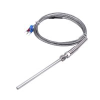 10X Steel Temperature Probe Pt100 RTD Sensor Cable 2M 98 mm 3 Wires -50 - 400 Celsius