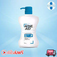 คลีนเซอร์ ล้างหน้า สำหรับผู้มี ปัญหาสิว ACNE-AID GENTLE CLEANSER 500 ML สีฟ้า