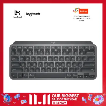 Logitech MX Keys Advanced Wireless Illuminated Keyboard, Backlighting,  Bluetooth, USB-C, Apple macOS, Microsoft Windows, Linux, iOS, Android,  Metal Build - Black 