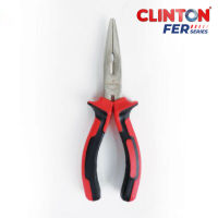 คีมปากแหลม CLINTON ขนาด 6 ,8 นิ้ว  รุ่น FER-LNP6 / FER-LNP8 งานช่าง คีมช่าง Long Nose Plier