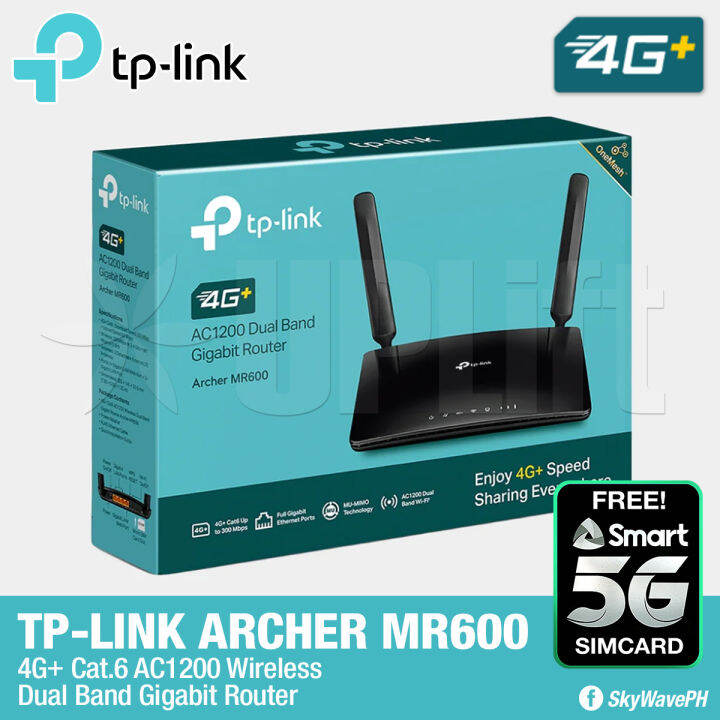 TPLink Archer MR600 4G+ Cat6Class AC1200 Wireless Dual Band Gigabit