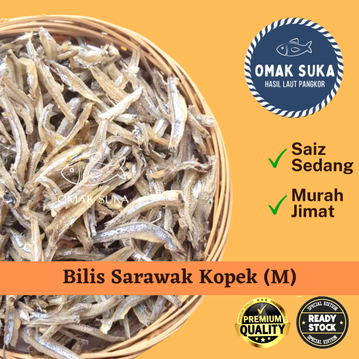 Ikan Bilis Kopek M (500g) [Rangup][Borong] / Anchovies Siap Kopek | Lazada