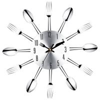 Stainless Steel Knife And Fork Spoon Kitchen Restaurant Wall Clock Home Decoration