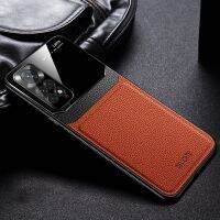 สำหรับ Xiaomi Redmi Note 11 Pro 5G เคสมือถือกระจกหนัง PU เคสมือถือซิลิโคนนิ่มสำหรับ Redmy Note 11S 11Pro Note11ฝาหลัง4G