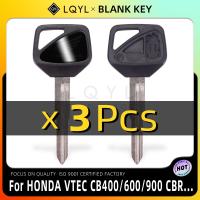 ❐₪✐ 3Pcs Motorcycle Key Uncut Blank Replacement Keys For Honda CBR600RR F5 CB400 VTEC 1 2 3 4 Th CB1300 Hornet 600 CBR 929 954 1000