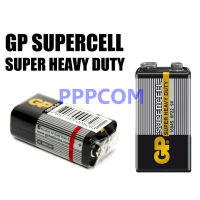 ถ่าน 9V GP สีดำ ถ่าน จีพี จำนวน 1 ก้อน Super Heavy Duty ของใหม่ ของแท้บริษัท (ชาร์จไม่ได้)