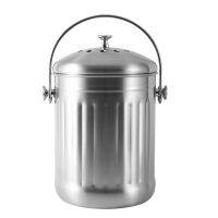 Compost Bin, Peel Bucket for Home Kitchen, Odorless Compost Bucket for Kitchen Food Waste, with Handle and 2 Charcoal Filters, 5 Liters, Easy to Clean