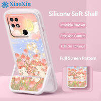 XiaoXin สำหรับ R edmi 10C TPU ที่มองไม่เห็นยืนโทรศัพท์กรณีแบบบูรณาการโทรศัพท์ Soft Case กล้องคุ้มครองเต็มรูปแบบ