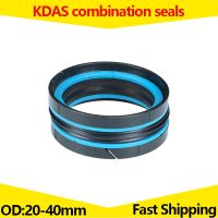 KDAS Combination Seal Ring oil seal for hydraulic cylinder piston hole of injection molding machine OD 20mm - 40mm