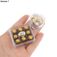 ♗✚✢ Kawaii Mini Chocolate Gift Box Model Dollhouse Miniature Play Kitchen Food Toy For House Doll Accessories