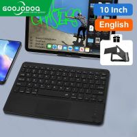 GOOJODOQ แป้นพิมพ์กับทัชแพดบลูทูธไร้สายสำหรับ Ipad Keybaord เหมาะสำหรับ Samsung Galaxy ที่เหมาะกับ Xiaomi ที่เหมาะกับ Huawei Microsoft Sur HP