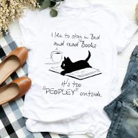 Cartoon Cat Coffee Life Pet Cute Trend Print Tshirt Shirt Clothes Graphic T Tee