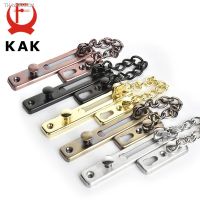 ❐❉ KAK 304 Stainless Steel Security Door Chain Lock Anti-theft Door Chain Door Latch Nail Free Glue Thicken Door Lock Hardware