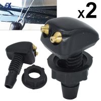 New prodects coming 2X Car Front Windscreen Universal Washer Jet Wiper Nozzle Water Spray DIY Kit For VW Ford Renault Volvo Peugeot Auto Replacement