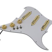 WK-Wilkinson SSS Ainico 5 Single coil Pickups 7-Way type fully loaded Prewired Pickguard Set For Stra Guitar Pickups