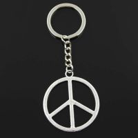 2023 New Keychain 47x42m Peace Symbols DIY Men Car Key Chain Ring Holder Keyring Souvenir Jewelry Gift