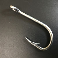 BlueSea 2133 4X 20PcsPack Stainless Steel Shark Jig Fish Hooks Long Shank Europe Tuna Circle Bait Bass OShaughnessy Fish Hooks