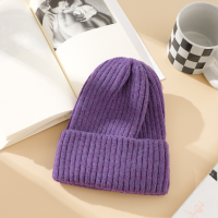 Autumn Solid Color Wild Accessories Knitted Hat For Women Men Crochet Skullies Hat Boys Girls