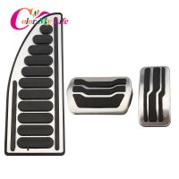 Hans1 Car Accelerator Pedals Brake Pedal Set Covers Clutch Rest Foot Cover for 2 3 4 MK2 MK3 MK4 2005-2017 LHD