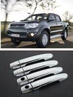 FUNDUOO For TOYOTA HILUX / VIGO SR5 MK6 PICKUP 2005-2014 New Chrome Door Handle Cover Trim Sticker With Passenger Side Keyhole