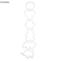 YUPANG 6pcs Cookie cutters การ์ตูนสัตว์รูปร่าง DIY บิสกิตแม่พิมพ์ทำด้วยมือ