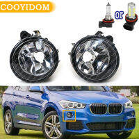 รถด้านหน้าไฟตัดหมอกที่มีหลอดไฟ Led หลอดฮาโลเจนไฟตัดหมอกสำหรับ BMW X1 X3 X4 X5 X5M X6M F48 2016-2018 63177238787 63177238788