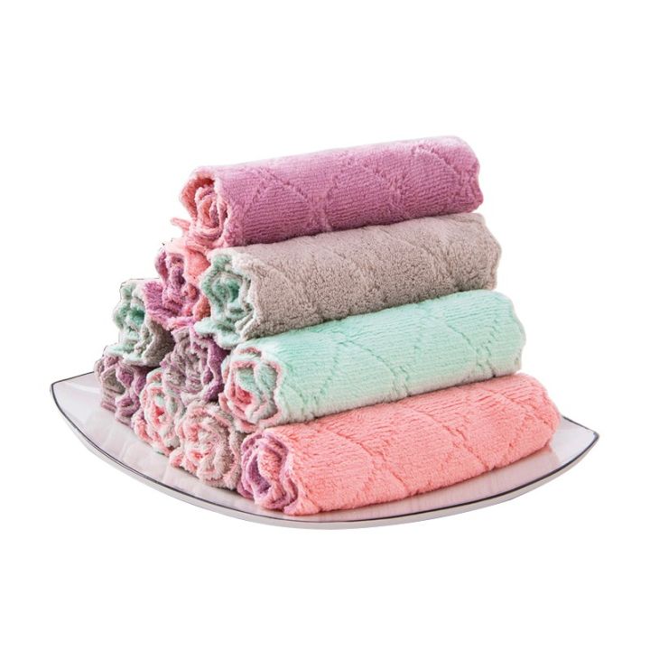 kitchen-cleaning-dishwashing-rag-non-stick-wash-dishcloth-double-sided-soft-fleece-absorbent-rag