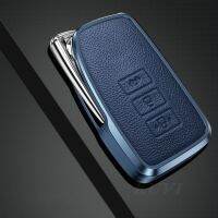 Alloy Leather Car Key Case Cover For Lexus LX IS GS RX300 RX450 2016 2017 2018 2019 NX 2020 3 Button Styling Accessories