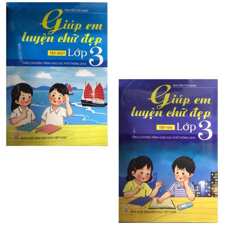 Edubook - Combo Giúp em luyện chữ đẹp lớp 3 tập 1 + 2 (Theo chương ...