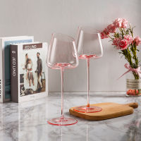 ยุโรปสีชมพูคริสตัล G Oblet แก้วไวน์แดงเบอร์กันดีบอร์โดแชมเปญถ้วยประกายแก้วไวน์ถ้วยสำหรับวันเกิดของขวัญแต่งงาน
