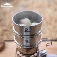 Keman S362 outdoor camping picnic stainless steel small steamer portable sherah bowl steaming grid Outdoor sports