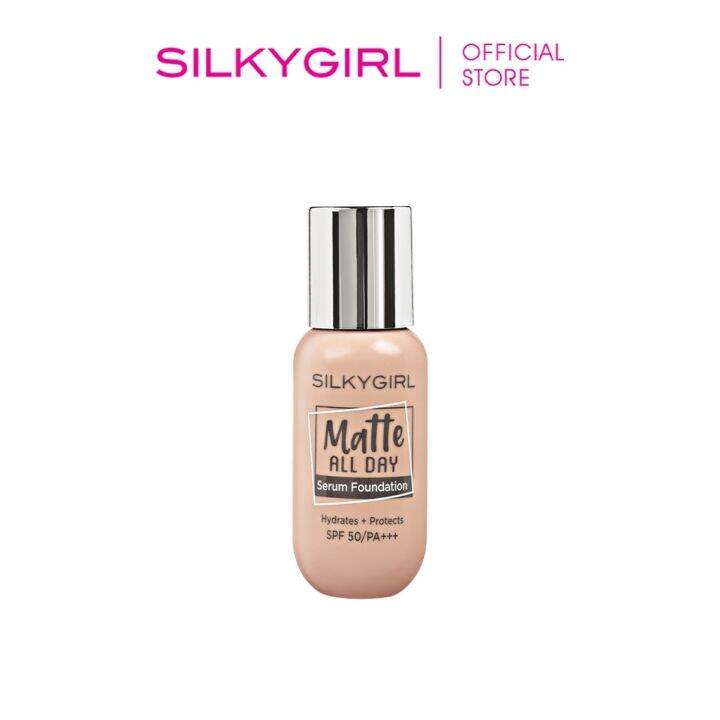 Honey powder liquid foundation ☼ Silkygirl Matte All Day Serum Fodation
