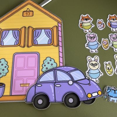 จัดส่งที่รวดเร็วในสต็อกจัดส่งฟรีโลก Handmade DIY เกม Rabbit Villa ตุ๊กตากระดาษเปลี่ยนเสื้อผ้าน่ารักเงียบเกมหนังสือบ้านตุ๊กตาเด็กตลกหัตถกรรมกระดาษตัดหนังสือสำหรับเด็กอายุ 2-6 ปีพ่อแม่ลูก Handmade Toy