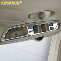 AOSRRUN ABS Chrome Window Lifter Control Unit รถอุปกรณ์เสริมสำหรับ Nissan Versa Sedan Hatchback หมายเหตุ SR 2014 2015