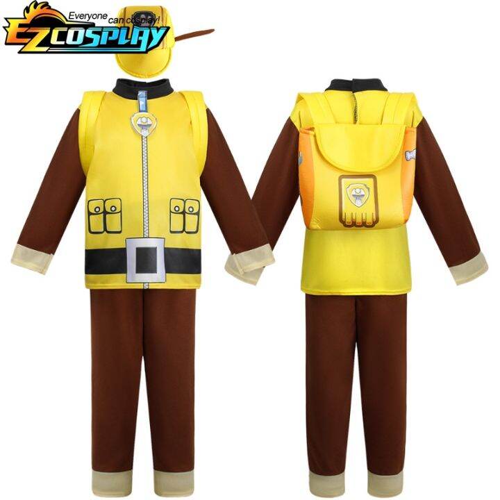 paw-patrol-ชุดปาร์ตี้วันเกิดของเด็กผู้ชาย-เสื้อผ้าสำหรับเด็กมาร์แชลล์ไล่ล่าเทศกาลเครื่องแต่งกายคอสเพลย์สกายร็อกกี้