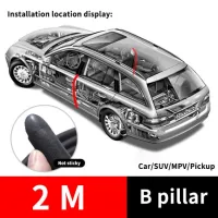 160CM  B Pillar Car Door Seal Rubber Sealing Strips Rear Edge Trim Windproof
