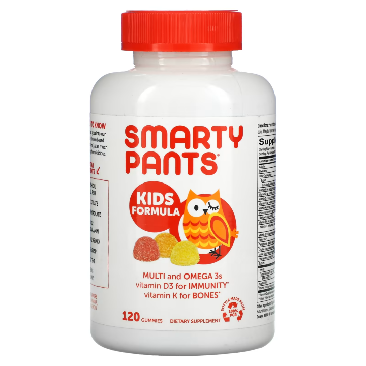 Smarty Pants Organic w/ Probiotics Kids Formula Dietary Supplement ...