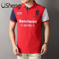 VSheng 2022 S To 6XL เสื้อโปโลไซส์ใหญ่ชายคอ T เสื้อสำหรับชายแมนเชสเตอร์ยูไนเต็ดฟุตบอลฤดูร้อนแขนสั้น