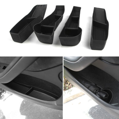 20214pcsset Door Side Storage Tray Door Handle Armrest Organizer for Tesla Model Y 2016-2021 Car Accessories Phone Storage Box New