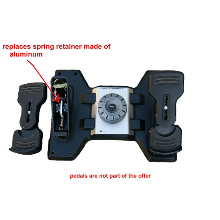 upgrade-for-logitech-saitek-pro-flight-rudder-pedals-brake-pedal-aluminium-spring-holder-shooting-mount-spare-parts