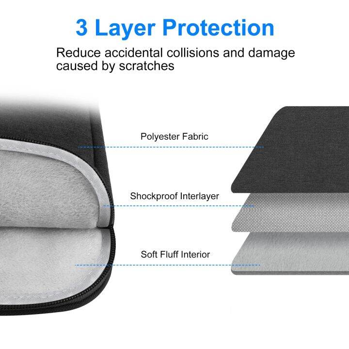 haweel-15-16-7นิ้ว-14-15นิ้ว-12-5-13-5นิ้วซองแล็ปท็อปซิปกระเป๋าเอกสารกระเป๋าโน๊ตบุ๊คกระเป๋าถือสำหรับ-กระเป๋าสำหรับแล็ปท็อป