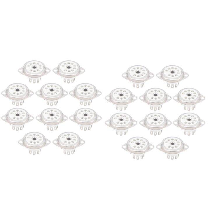 50 Pezzi Di Zoccolo Per Tubo A Vuoto In Ceramica B9A Placcato Argento A 9 Pin Per Montaggio Su Telaio Per Ecc81 Ecc82 Ecc83 El84 6922~p117599521 - Foto 10