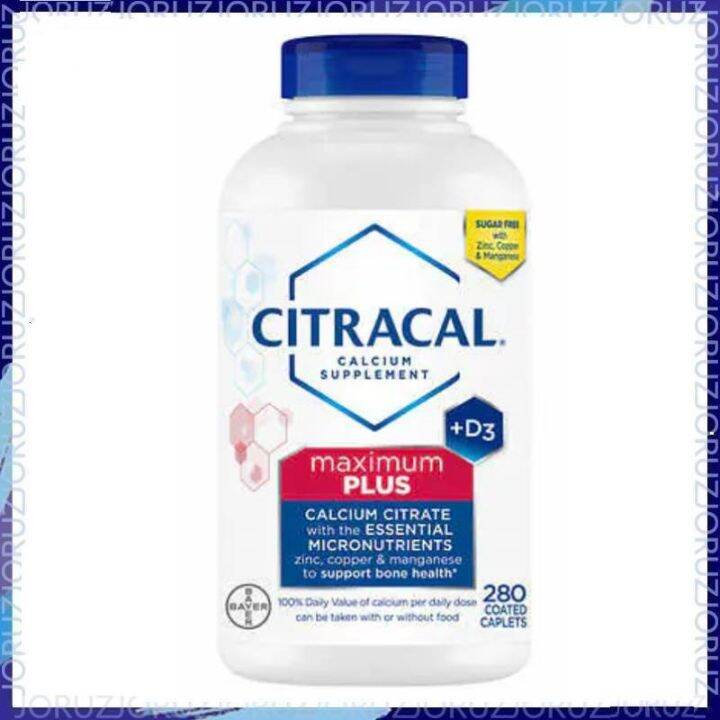 Citracal Calcium Supplement Plus D3 Maximum Plus Calcium Citrate 280 Caplets Lazada Ph 4737