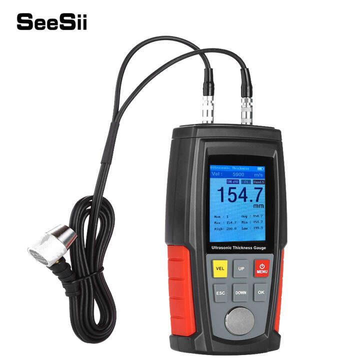 SeeSii WT100A Digital Ultrasonic Thickness Gauge Sound Velocity Meter