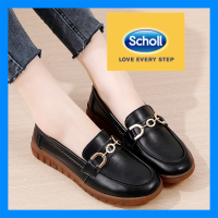 รองเท้าผู้หญิง Scholl Scholl รองเท้าแตะหนังของผู้หญิงรองเท้าสตรี Kasut Wanita รองเท้าแตะลำลอง Scholl รองเท้าแตะสตรี Scholl สำหรับผู้หญิง Scholl รองเท้าแตะโบฮีเมียผู้หญิงรองเท้าโบ้ทรองเท้าโลฟเฟอร์แบน