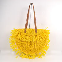 Straw Bags for Women  Female Ins Summer Big Capacity Shoulder Rattan Bag Handmade Woven Beach Bag Bohemia Bali Handbag